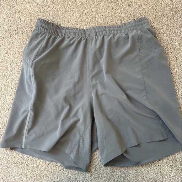 Skora & DSG Men’s Black Blue Gray Medium Workout Gym Lined Drawstring Shorts - Picture 11 of 16